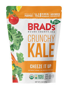 Brad's Plant Based Crunchy Kale - Cheeze It Up - 12 Bags 6 Bags 3 Bags Option