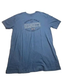 Hershey's Men's Sz XL (44x31 MEASURED) Chocolate World Pennsylvania Blue T-shirt - Picture 1 of 5