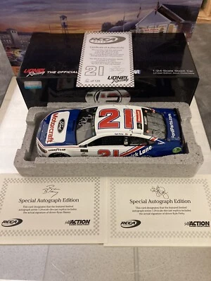 RARO! 2017 ELITE RYAN BLANEY ASSINADO 2X MOTORCRAFT DARLINGTON WOOD BROS FUSION - Imagem 1 de 4