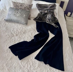 Rebecca Vallance Strapless Rainbow Tinsel Jumpsuit – NWT, US Size 8 - Picture 1 of 8