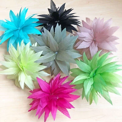Fascinators Feather Flower Millinery Party Race Wedding Hat  Flowers - Image 1 of 4
