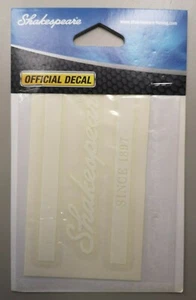 Calcomanía adhesiva con logotipo de pesca de Shakespeare 5" pequeña blanca camión coche barco - Imagen 1 de 2