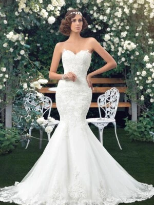 NOVO vestido clássico lindo de casamento sereia - Imagem 1 de 4