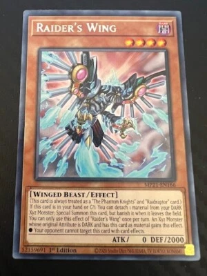 Yugioh Raider's Wing MP21-EN166 Rare 1st Edition NM - Image 1 of 2