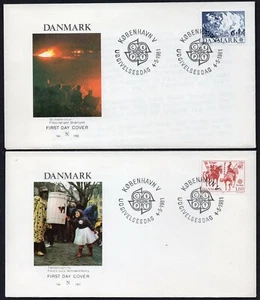 EUROPA CEPT 1981 - DENMARK - FOLKLORE - FDC - Picture 1 of 2