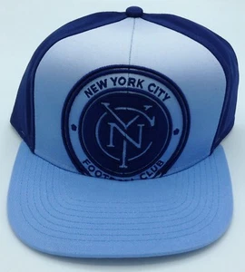 MLS New York City FC Adult Structured Flat Brim Adjustable Fit Cap Hat NEW! - Picture 1 of 3