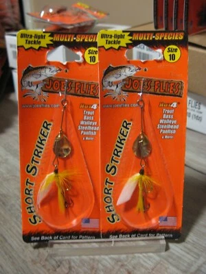 2 Joe's Flies Talla 10 En Línea SpinnerBaits Striker Corto/Amarillo Mayo 135-10 Foto 1 de 4