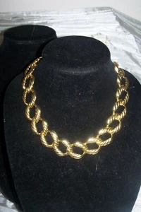 3 VINTAGE GOLDFARBENE HALSKETTE 0,1 12K GOLD * ALLE 4 1 PREIS - Bild 1 von 3