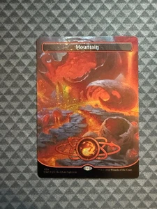 MTG Mountain #489 Galaxy Foil Borderless Basic Land Unfinity (UNF)  - Imagen 1 de 5