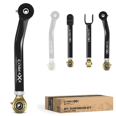 4pc Camp Series Front  Control Arm Kit fits Jeep Wrangler TJ 97-06 - Image 1 of 4