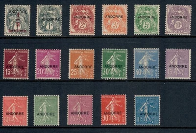 Французская Андорра 1931 набор для 1Fr SG F1 до 17 мм Cat. Стоимость £350+ - Изображение 1 из 4