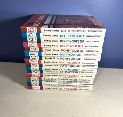 FAMILY CIRCLE "DO IT YOURSELF" ENCYCLOPEDIA COMPLETE SET  - VOLUMES  1-16 - VGC - Image 1 of 4