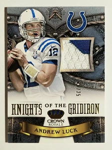 Crown Royale Knights of the Gridiron Materials Prime #3 2013 Andrew Luck - Imagen 1 de 2