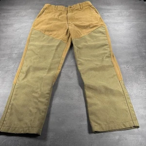 Vintage Cabelas Upland Briar Pants Men 32 30x28 Khaki Tan Green Hunting Outdoor - Picture 1 of 11