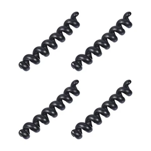 4pcs Cord Organizer Black Flexible Cord Keeper Lightweight Spiral Holders - Afbeelding 1 van 4