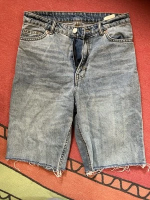 Long Denim Shorts Monki Size 26 - Image 1 of 4