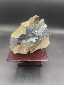 Grappolo di cristalli di quarzo iridescenti (44) - Foto 1 di 9