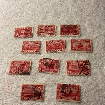 U.S.(-1912-1913-)-PARCEL POST.lot of 11 stamps-Used.CAT.VALUE $100.=#383 - Image 1 of 4