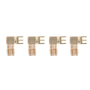 10 sztuk Panel złącza RF Gięty 90 ° 4 Pin Antena Podstawa Płytka PCB Końc Koncentryczny CU - Zdjęcie 1 z 23