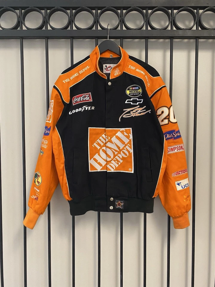 Chase Authentics By JH Design Tony Stewart Home Depot Nascar Jacket Mens Size M - Image 1 of 3