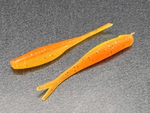 (20)-2" Tracer Shad "Fire Craw" Crappie Panfish Plantilla Grub Shad - Imagen 1 de 1