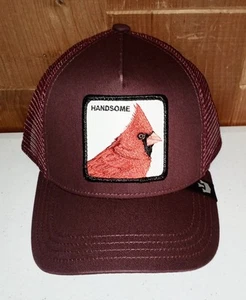 GOORIN BROS. The Farm Handsome Truckin Cardinal Trucker Hat Maroon 101-1031 - Picture 1 of 4