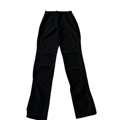 Pantalones para mujer Escada negros con ribete de seda mezcla de lana talla 34 | 73-30 Foto 1 de 4