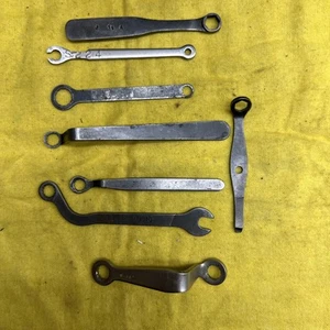 8 Vintage Combination Wrench Spanners Typewriter Repair Tool Kit Angled - Picture 1 of 20