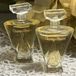 Two Vintage Champs Elysees Eau de Toilette Guerlain 5 ml/.17 oz 1996 Bottle - Picture 1 of 4