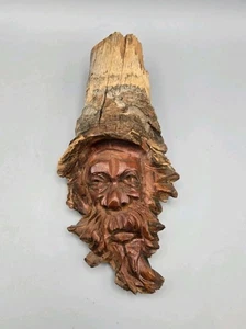 Tallado en madera original Árbol Espíritu Forest Spirit Old Man - 8,5 pulgadas de alto - Imagen 1 de 3