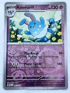 Azumarill 065 Temporal Forces Reverse Holo Pokémon TCG - Bild 1 von 4