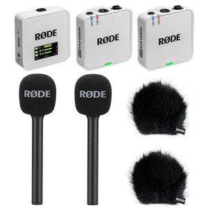 Rode Wireless GO Gen blanco con 2x entrevista GO y 2x cortavientos WSBK - Imagen 1 de 9