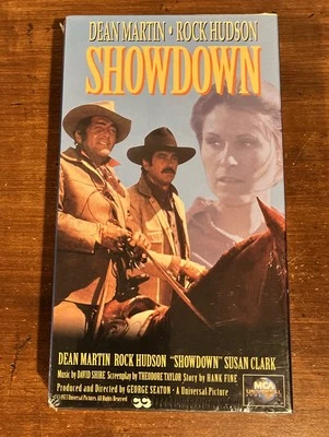Showdown 1973 Western Movie - Dean Martin Rock Hudson - 1993 New Sealed VHS - Image 1 of 4