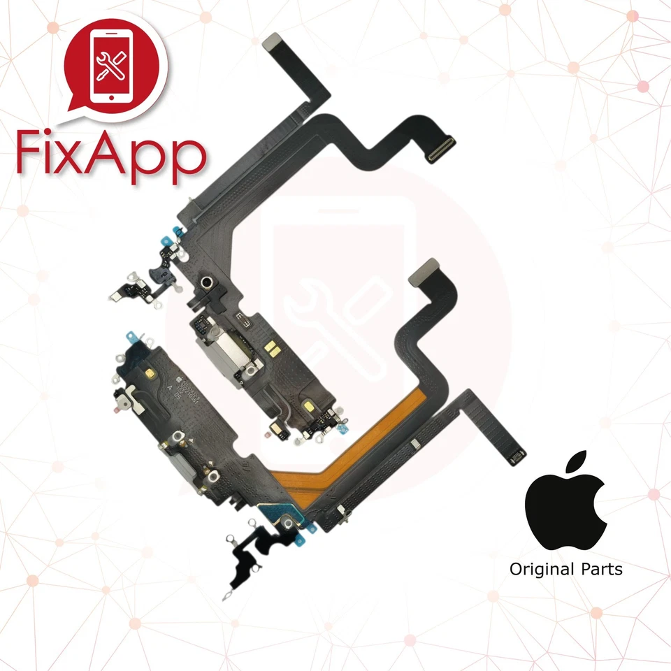 100% ORIGINALE APPLE IPHONE 14 PRO MAX FLAT CONNETTORE RICARICA DOCK + MICROFONO - Immagine 1 di 1