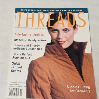 Threads Magazine November 2002 Number 103 Slipcovers Part One - Image 1 of 4