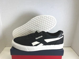 REEBOK CLASSIC CLUB C LOW SNEAKERS TRAINERS MEN SHOES BLACK/WHITE SIZE 10.5 NEW - Picture 1 of 7