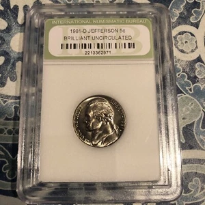 1981 D Jefferson 5c Brilliant Uncirculated #G067 - Picture 1 of 1