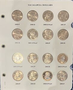 US Coins Sacagawea Dollar Set 2000-2009 with Proofs NO RESERVE!