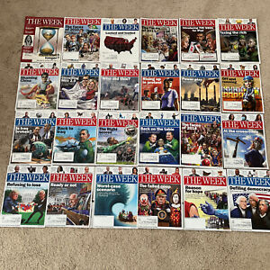 24 THE WEEK Magazine Issue Lot ranging 2007-2020 all in very good shape except 1