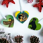 Disney Jungle Book Mowgli 3 Pack Wooden Hearts Plaque Christmas Tree Decoration