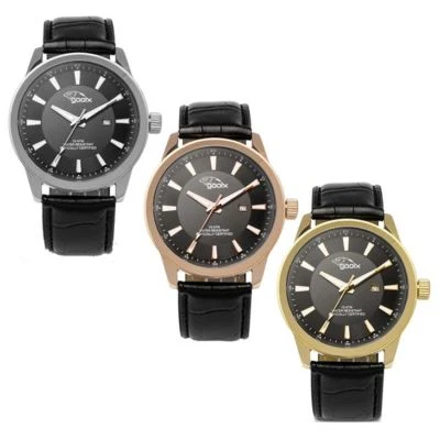 Orologio Solo Tempo Uomo GOOIX GX0600300C GX0600300D GX0600300E Cassa in Acciaio Foto 1 de 2