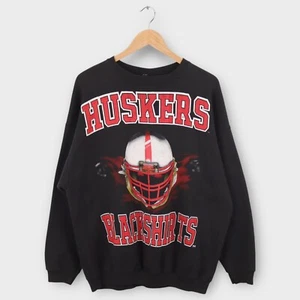 Vintage Nebraska Cornhuskers Sweatshirt Men’s Size XL 90s Blackshirts - Picture 1 of 4