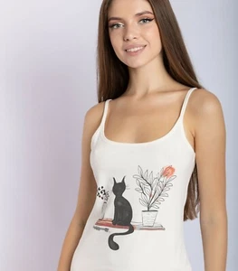 Conjunto combinado de pijama para mujer SERGE (top y pantalones cortos) - Imagen 1 de 3