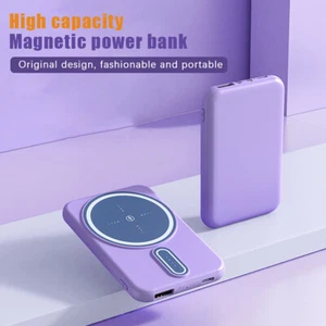5000mAh Power Bank Magnetic Wireless Fast Lade --Mobiltelefonzube*j* - Zdjęcie 1 z 16