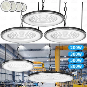 200W 800W UFO LED iluminación de nave foco de techo lámpara de taller industrial - Imagen 1 de 25