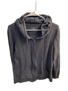 Eddie Bauer Pullover Hoodie Sweatshirt Boys Size XL Black - Picture 1 of 13