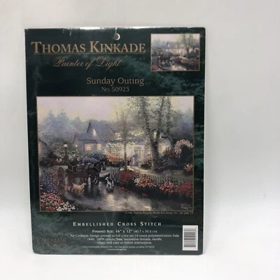 Thomas Kinkade Cross Stitch Kit Sunday Outing 50923. - Image 1 of 2