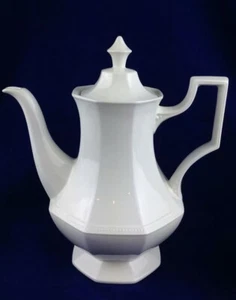 Johnson Brothers Heritage White Coffee Pot. Made In England. Ironstone  - Picture 1 of 3