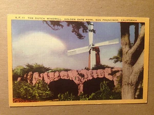 POSTCARD - DUTCH WINDMILL GOLDEN GATE PARK - SF, CA - 1960's  (2826) - Picture 1 of 2