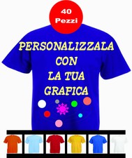 40 Magliette T-shirt Viola Personalizzate con le vostre scritte loghi foto.